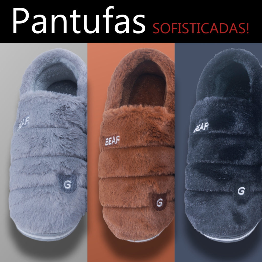 Chinelo Pantufa Masculino Peluciado